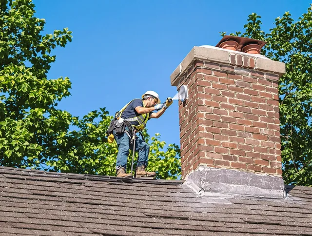 South Windsor Chimney Sweep performing an inspection with advanced tools in South Windsor, CT