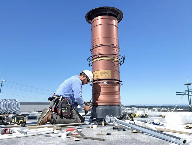 Installed chimney liner by South Windsor Chimney Sweep in South Windsor, CT