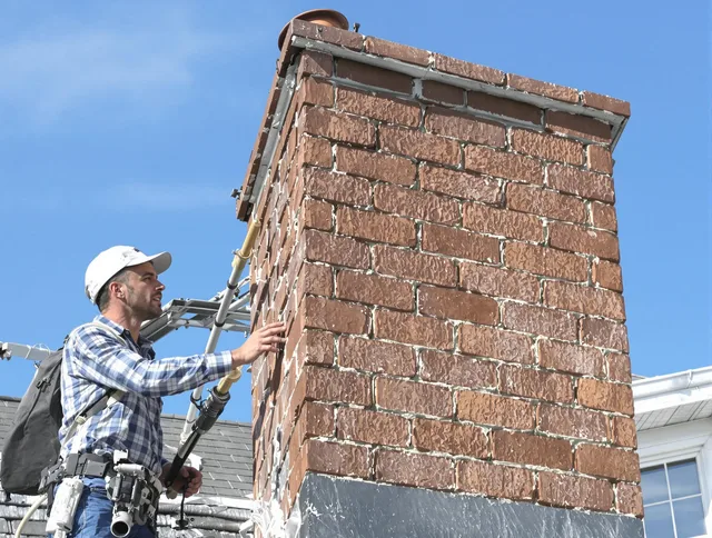 Brickwork for a chimney rebuild by South Windsor Chimney Sweep in South Windsor, CT