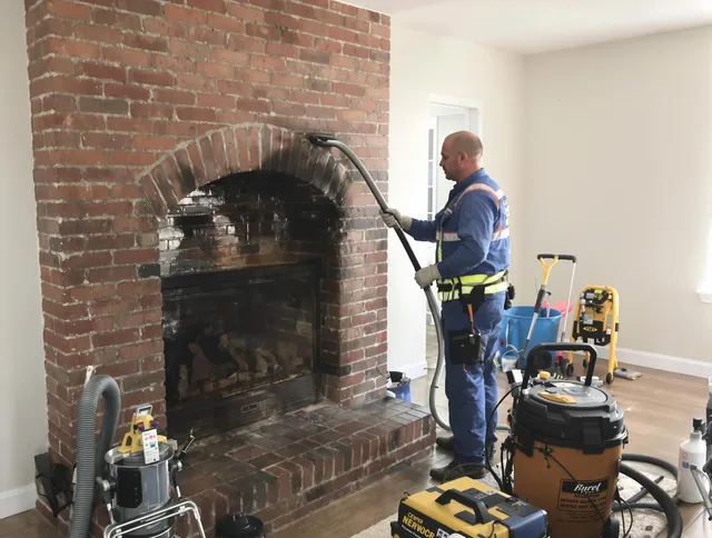 South Windsor Chimney Sweep expert performing detailed chimney sweep in South Windsor, CT