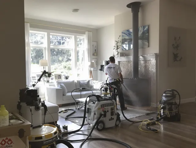 Soot removal service by South Windsor Chimney Sweep for a fireplace in South Windsor, CT